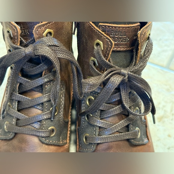 Bullboxer Women's Dark Brown Lace-Up Ankle Boots - Picture 8 of 15